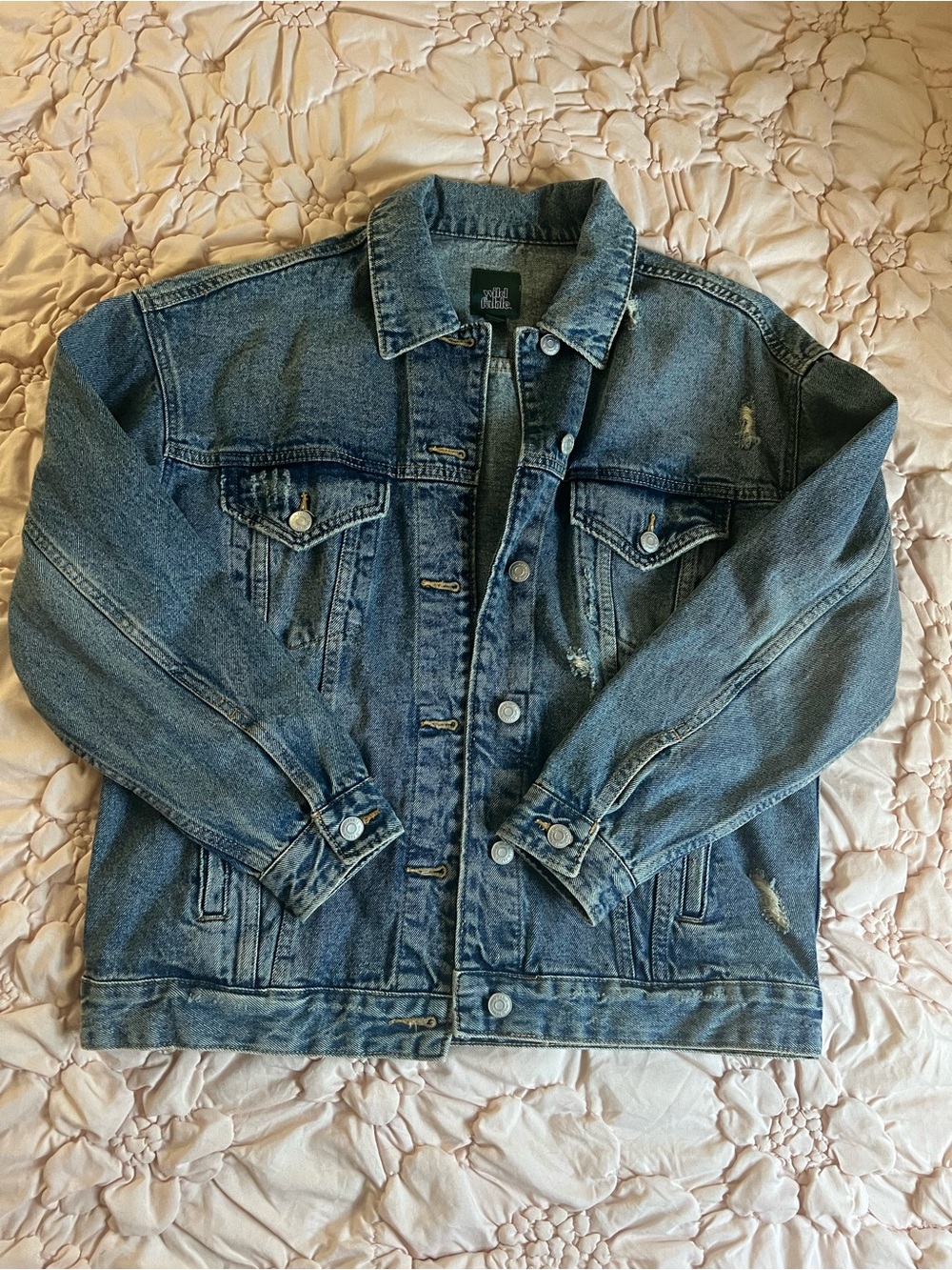 wild fable women Denim Jacket in Blue